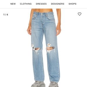 Grlfrnd bella low rise jeans